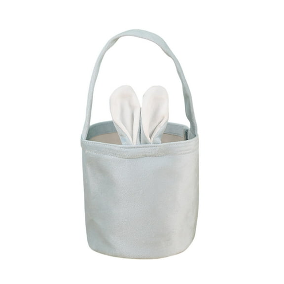 KCEHTA Easter Basket, Easter Bunny Basket, Bunny Ear Easter Basket, Easter Eggs Basket, Easter Tote Bags, Easter Bucket Bags with Cute Rabbit Ears for Easter Eggs Hunting