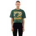 thumbnail image 4 of Women's New Era Green Green Bay Packers Cropped Boxy Sport Classics Mineral Wash T-Shirt, 4 of 5