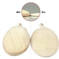 thumbnail image 5 of 6 Packs Natural Exfoliating Loofah Sponge Pad Body Scrubber Bath Shower Luffa Sponge Brush Glove Handheld Luffa Pad Sponges for Bathing, Showering, Spa, Facial Cleansing (Beige), 5 of 5