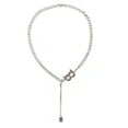 thumbnail image 2 of Collier Pendentif Lettre, Lettre B en Acier Titane Collier en Métal Design Révolutionnaire, 2 of 14