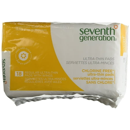 Ultra-Thin Pads Regular - 12 x 18 Pads, Category: Feminine Hygiene By Seventh Generation Ship from