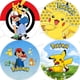 thumbnail image 2 of Fondo redondo para fiesta, tema de Pokémon, fondo para cumpleaños, cubierta elástica, decoración redonda para niños, bola amarilla para mascotas, Pikachu, accesorios, pancarta, 2 of 5