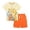 Orange, variant on Shadoumai Summer Baby Boy Clothes Crewneck Cartoon Dinosaur Short Sleeve T Shirt Tops Trendy Pullover Tops Shorts 2 Piece Outfits Summer Clothes for Toddler Boys Xt-Xt