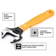 thumbnail image 4 of STEELHEAD Wide-Mouth Adjustable HAMMERHEAD Wrenches, 6”, 8”, 10”, 12” Sizes, Forged Heat-Treated Steel, Corrosion-Resistant Black Phosphate Finish, Inch & Millimeter Jaw Measurement, USA-Based Support, 4 of 16