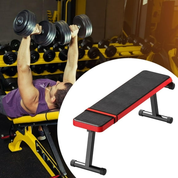 Colaxi Flat Weight Bench, Heavy Duty Sturdy Equipment Multi Purpose for Strength Training for Training Home Use Bench Press Dumbbell