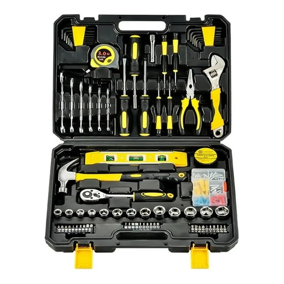 GOXAWEE 108-Piece Hand Tool Set, General Household Tool Kit, for Home Repair and DIY