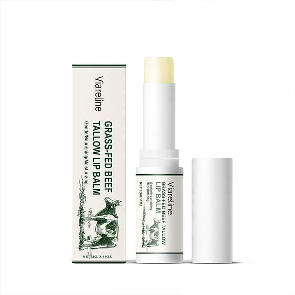 Beef Tallow Lip Balm Organic Grass Fed Tallow Balm,Natural Chapstick Beef T4Y9
