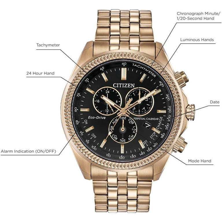 Citizen Men's Eco-Drive Rose Gold-Tone Perpetual Calendar
