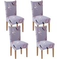 thumbnail image 1 of Printed Dining Chair Slipcovers Washable Softness Elastic Installation Chair Protector Banquet Chair Seat Cover for Hotel and Wedding Ceremony(Colour6,Set of 4), 1 of 7