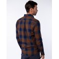 thumbnail image 2 of CAMISA DE ALGODÓN A CUADROS CON BOLSILLO Y CUELLO ABOTONADO PARA HOMBRE GENERRA, 2 of 5