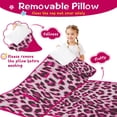 thumbnail image 3 of Pink and Gray Of Leopard Print Toddler Nap Mats for Kids Preschool,Sleeping Mat Bag or Kids,Toddler Sleeping Bag,Toddler Nap Mat or Daycare, 3 of 6