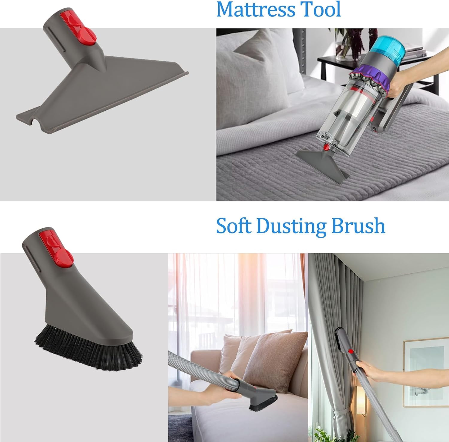 Dryer Vent Cleaner Kit and Attachment Brush Bundle for Dy*son Gen 5 V15 V12 V11 V10 V7 V8 Absolute Detect Cyclone Fluffy Mattress Outsize Vacuum Cleaner Accessories Kit Replacement Tools