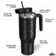 thumbnail image 2 of Botella de agua Hydrapeak Voyager 1.2 L de acero inoxidable Black Leopard, 2 of 8
