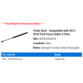 thumbnail image 2 of Trunk Strut - Compatible with 2012 - 2018 Ford Focus Sedan 4-Door 2013 2014 2015 2016 2017, 2 of 2