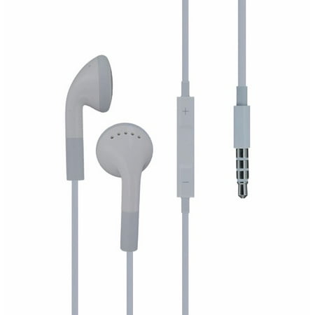 Apple iPhone 4 4S Wired Earbud Headset w/ Remote & Mic White MB770G/B Authentic - Walmart.com