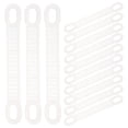 thumbnail image 1 of Clothes Hanger Accessories 50Pack Transparent Rectangular Silicone for Home and Hotel Use, 1 of 8