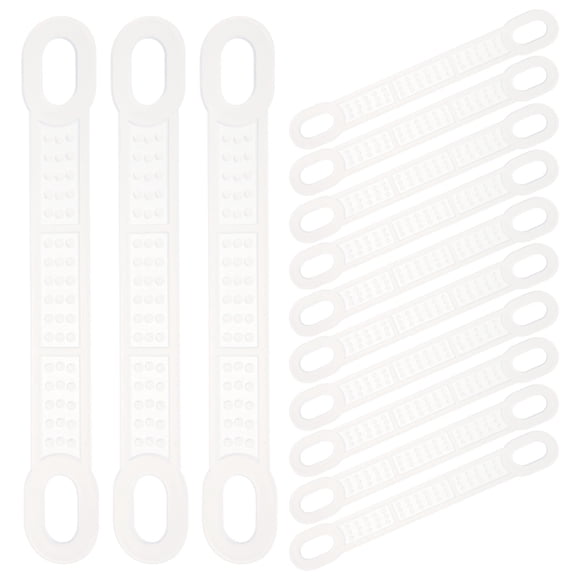 SHISUYAN 50pcs Clothes Hanger Grips Silicone Clothing Hanger Strips Anti-slip Hanger Grips for Home Clothes Store