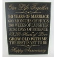 thumbnail image 3 of 50th Wedding Anniversary Wall Plaque Gift, 3 of 16