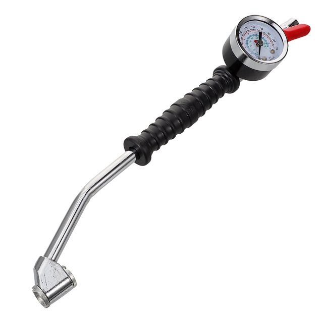 Gonfleur de Pneus Robuste avec Buse Allongée et Manomètre Gonflage Rapide pour Pneus de Camion
