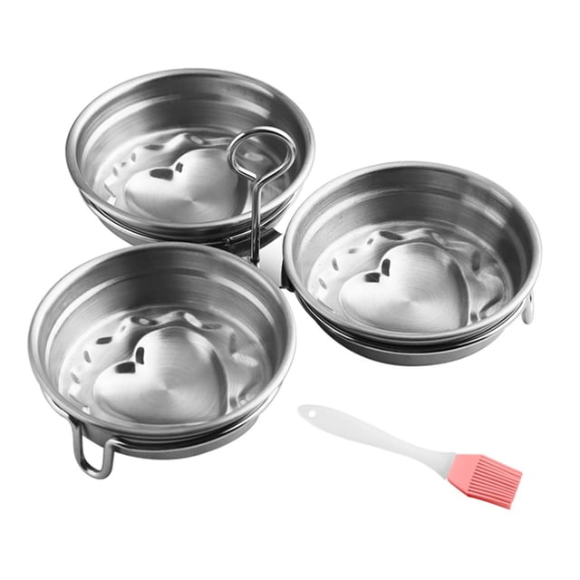 Aparato de cocina para escalfar huevos, para el desayuno, para hervir huevos en casa Fondo del corazón