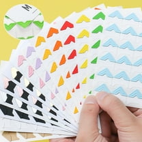 Lifetechs 5 Sheets Photo Corner Sticker Self-Adhesive Acid Free Vintage DIY Scrapbook Album Journal Diary Memory Book Picture Mounting Corner