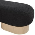thumbnail image 6 of Meridian Furniture Robertson Black Boucle Fabric Bench, 6 of 17