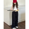 thumbnail image 4 of Pantalones deportivos informales de secado rápido para niños, pantalones Cargo finos para niños y niñas, pierna recta, verano 2024, 4 of 5