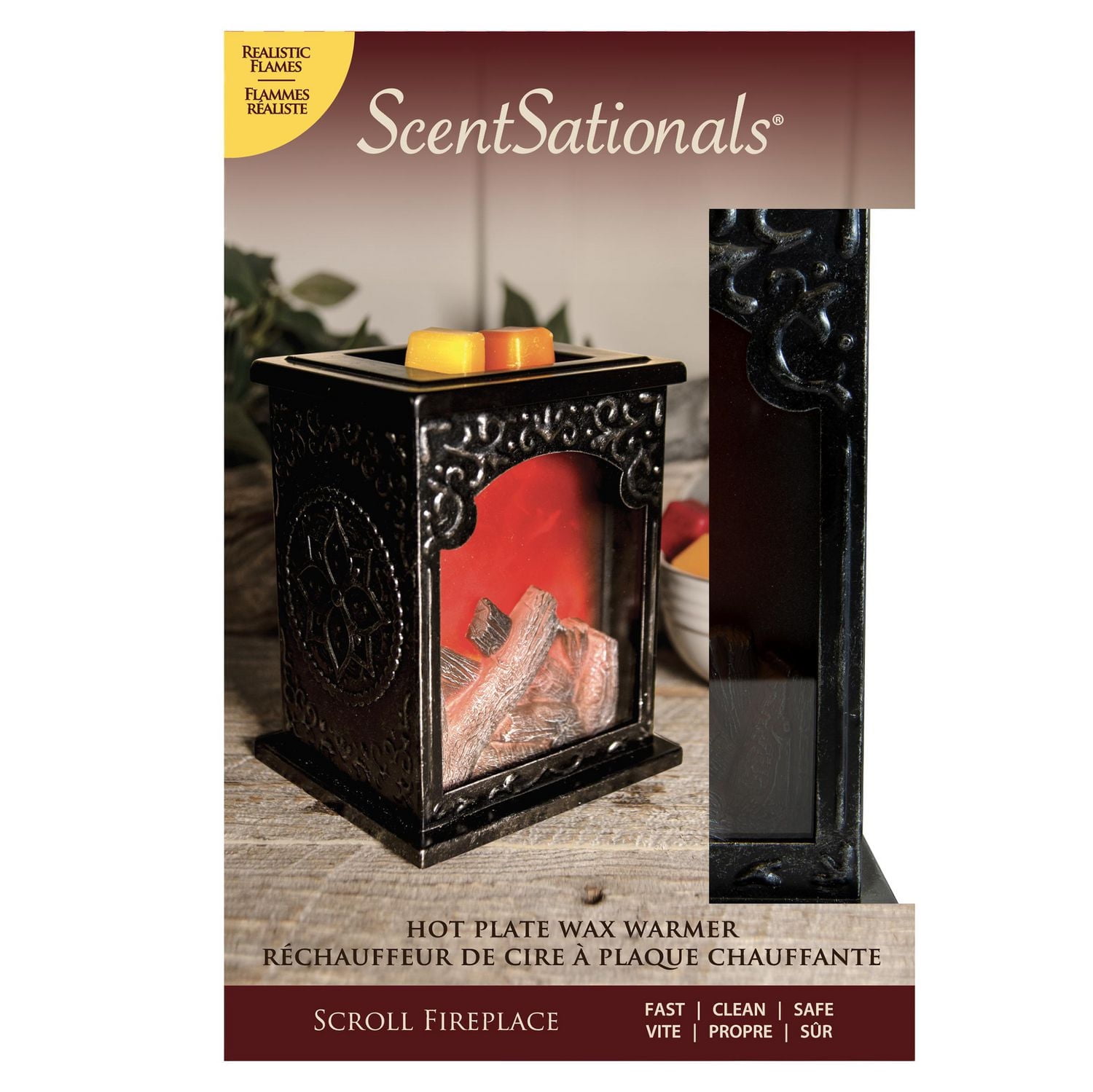 ScentSationals Hotplate Warmer - Fireplace, Hot Plate Wax Warmer