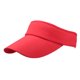 thumbnail image 1 of Gorra de tenis con visera ajustable de verano para hombre y mujer, unisex, sin tapa, para deportes al aire libre, playa, vacaciones, senderismo, golf (roja), 1 of 7
