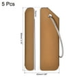 thumbnail image 2 of Uxcell 3.15"x1.65" Aluminium Luggage Tag Identifier Card Holder for Travel Brown 5Pack, 2 of 6