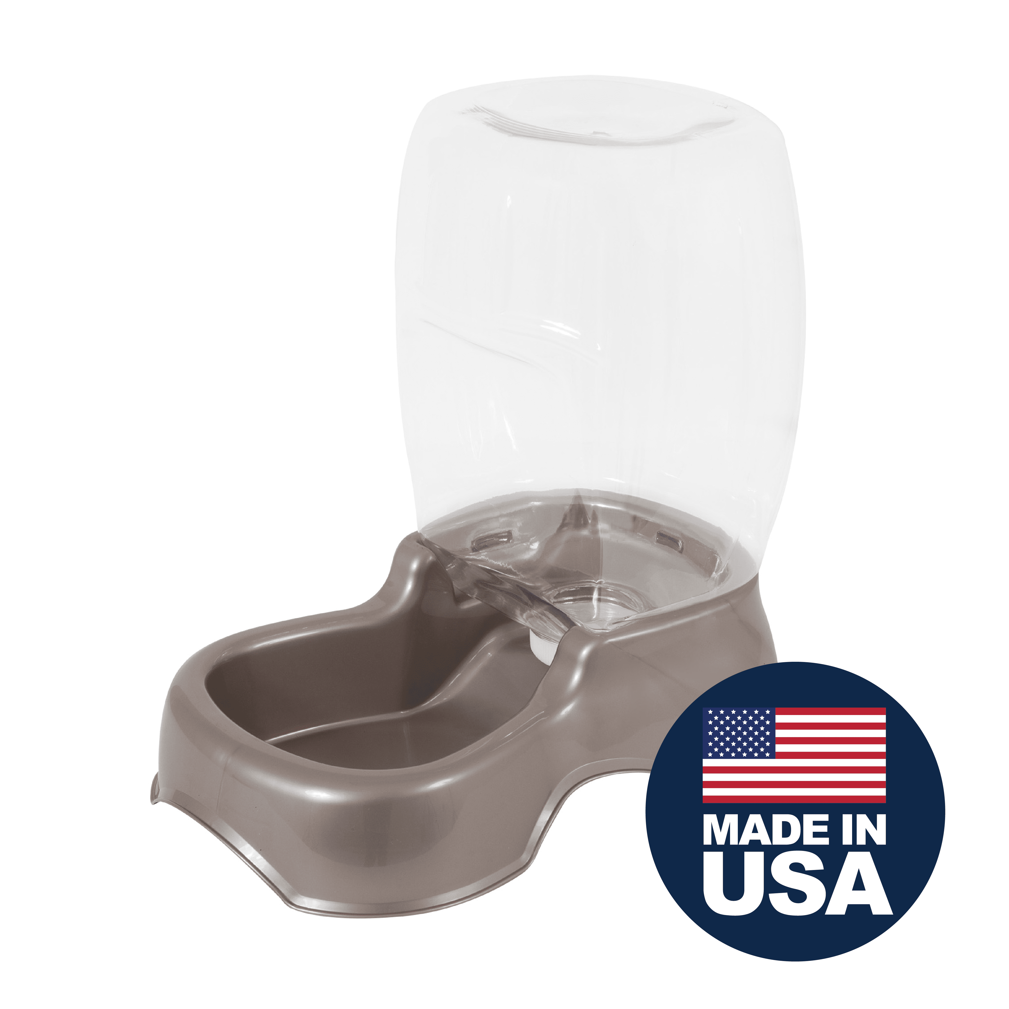 Petmate Pet Café Cat and Dog Waterer Plastic Water Dispenser Station, 3 Gal, Pearl Tan