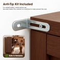 thumbnail image 6 of Poshby 20''W Tilt Out Trash Can Cabinet with Odor Control, Soft-Close Door for Kitchen Bathroom, Walnut, 6 of 9