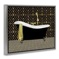 thumbnail image 2 of Stupell Industries Contemporary Deco Patterned Bathtub Gray Floating Frame Canvas Art, 21 x 17, by Conrad Knutsen, 2 of 7