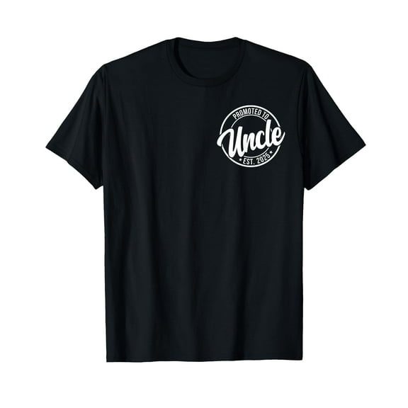 Soon To Be Uncle Announcement Promoted to Uncle Est. 2025 T-Shirt