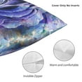 thumbnail image 5 of YFYANG Square Decorative Throw Pillow Case (Without Pillow Insert), Purple Watercolor Roses Bedroom Sofa Car Cushion Cover, 22"x22", 5 of 9