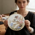 thumbnail image 1 of Easter Bunny Embroidery DIY Craft For Beginners With Pattern Thread And Needle, 1 of 5
