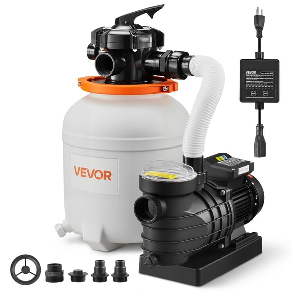 Bomba de filtro de arena VEVOR FlashPure 0.5 HP 3000 GPH para piscina