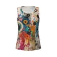 thumbnail image 4 of Lsque Abstract Colorful Dripping Circles Printed Workout Tank Tops for Women, Athletic Sports Tank Tops, Compression Sleeveless Dry Fit Shirts,Sleeveless Yoga Shirt-Small, 4 of 9