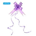 thumbnail image 3 of Unique Bargains 2.8inch Pull Bows Present Wrapping String Bows Ribbon Gold Thread Style Light Purple 40 Pack, 3 of 6