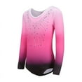 thumbnail image 2 of Kids Girls Shiny Gymnastic Leotards Sports Training Ballet Tank Bodysuit 5-12Y, 2 of 3