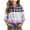 Purple, variant on Jgppe Boys Girls Dress Shirts Button down Loose Casual Long Sleeve Blouse School Dailywear 3-16 Years