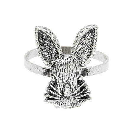 

ANLV Napkin Ring Decorative Vivid Color Useful Wedding Banquet Bunny Ears Napkin Buckles Gifts