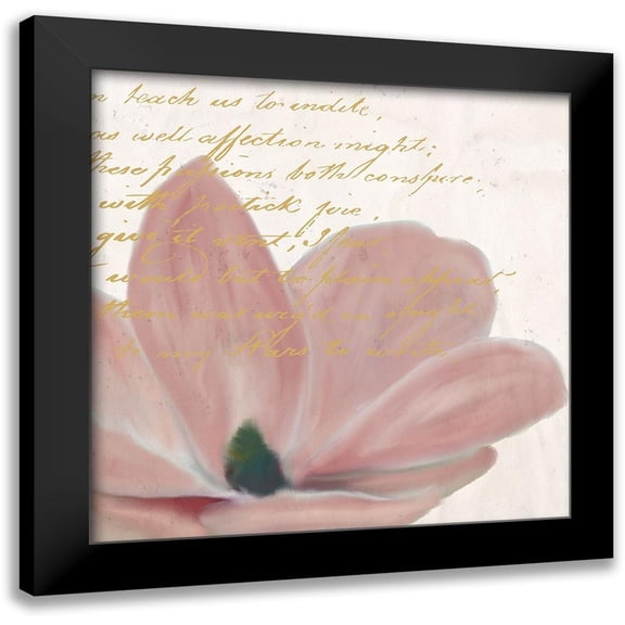 Kimberly, Allen 12x12 Black Modern Framed Museum Art Print Titled - Magnolia 1