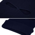 thumbnail image 3 of CHUANK Bonnet Tricoté à 2 Trous pour le Visage, Cagoule d'Hiver Chaude pour Sports Extérieurs (Rose Rouge), 3 of 13