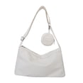 thumbnail image 1 of Bolso de hombro para mujer de gran capacidad con correa de hombro ajustable, bolsos cruzados Blanco, 1 of 9