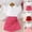 Hot Pink, variant on ATOGUTA Short Skirt Sets Girl 2 Piece Outfits Ruffle Sleeve T-Shirts and Shorts Girls Clothing Sets 2PC Summer Outfits Size 1T-8, Red