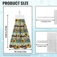 thumbnail image 7 of ZIATUBLE Aztec Southwest Dish Towel Hand Towels Sunflower Hanging Hand Towels with Loop 3 Pcs Easy to Clean Hanging Dish Towels Dish Cloths Soft Hand Towels Hanging Loops Kitchen Bathroom, 7 of 7