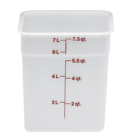 Cambro White Polyethylene Impact Resistant Food Storage Container