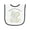 White and Black, variant on Inktastic Nana's Lil' Peanut Polka Dot Elephant Baby Terry Cloth Bib