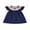 Blue, variant on BemeyourBBs Kids Toddler Baby Girls 4th of July Dress Outfit Patriot Fourth of July Independence Day Clothes Flag Embroidery Dot Plaid Print Short Sleeve Dress Toddler Girl Summer Outfit